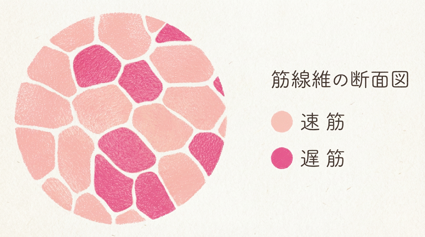 筋線維の断面図